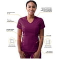 thumbnail image 3 of Adar Pro Scrubs For Women - Modern V-Neck Scrub Top, 3 of 6