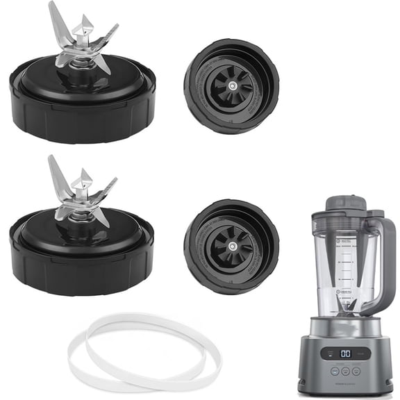 2 Pack Ninja SS150 Replacement Blades – 7 Fin Male 4" Ninja Blender Blade Replacement – Compatible with Ninja Foodi Power Blender SS150, SS151, SS300, SS350, SS351, SS351TGT, CO351B, SS100, SS101
