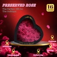 thumbnail image 3 of Flor preservada Vryblos Forever con forma de corazón, 16 rosas rosadas, 3 of 7