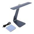 thumbnail image 3 of Ultrathin LED Dimming Touch Reading Table Lamp USB Rechargable Home Room Desk Light Dark Grey, 3 of 5