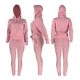 thumbnail image 4 of successthop 2 Pieces Sweatsuits for Women Plus Size Fleece Long Sleeve Hoodie and Joggers Solid Drawstring Sport Set, 4 of 4