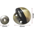 thumbnail image 1 of Tope de puerta magnético Tope de puerta de metal cepillado con autoadhesivo No se necesita taladrar con tope de goma (bronce),11 Feliz Sencillez, 1 of 4