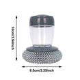 thumbnail image 3 of Klon Dispensing Kitchen Scrub Kitchen Scrub Brush With Built In Soap Dispenser Without Soap Replaceable Nylon Handle For Cleaning Dishes, 3 of 6