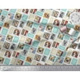 thumbnail image 3 of Soimoi Polyester Crepe Fabric Frames,Women & Dogs Patchwork Decor Fabric Printed Yard 42 Inch Wide, 3 of 3