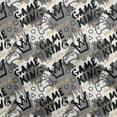 thumbnail image 1 of oneOone Georgette Viscose Gray Fabric Writing Abstract Texture With Text Sewing Craft Projects Fabric Prints By Yard 42 Inch Wide, 1 of 4