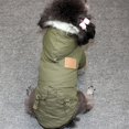thumbnail image 6 of vnanda Winter Apparel for Pets Pet Cotton Coat Thicken Comfortable Warm Hooded Design Dog Winter Coat with Button Closure Pet Supplies, 6 of 8