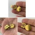 thumbnail image 6 of COMEET Button Covers,10pcs Brass Round Cuff Button Covers Cuff Links for Wedding Formal Shirt Mens Formal, 6 of 7