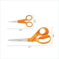 thumbnail image 4 of Fiskars Crafting Scissors 2-Piece Set: 8-inch and 5-inch Microtip Scissors, 4 of 6