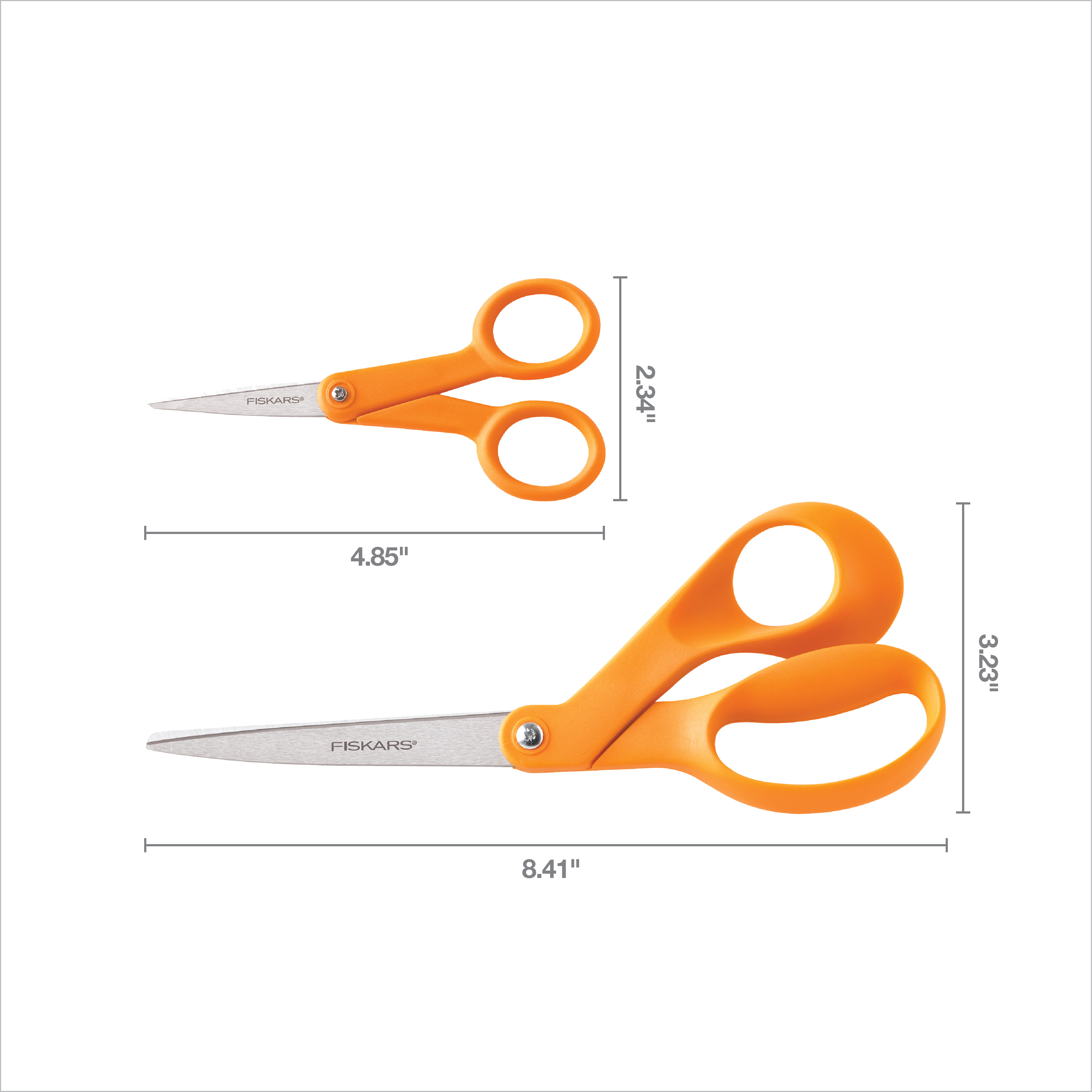 Fiskars Crafting Scissors 2-Piece Set, 8" & 5" Micro Tip photo 4