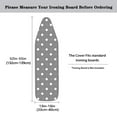 thumbnail image 5 of HELLHERO Polka dots Print Iron Board Cover, Ironing Protector for Ironing Board with Elastic Edge, Soft Comfortable Ironing Board Cover Protector Resist Scorching and Staining, 5 of 5