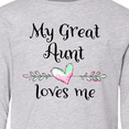 thumbnail image 4 of Inktastic My Great Aunt Loves Me- Heart Long Sleeve Youth T-Shirt, 4 of 5