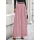 thumbnail image 2 of Pantalones de Trabajo PRETTYGARDEN Mujer Pantalones de Pierna Ancha Rosa XL, 2 of 9