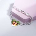 thumbnail image 5 of Sterling Silver Photo Engraved Bracelet 7 1/2 in - Sterling Silver, 5 of 6