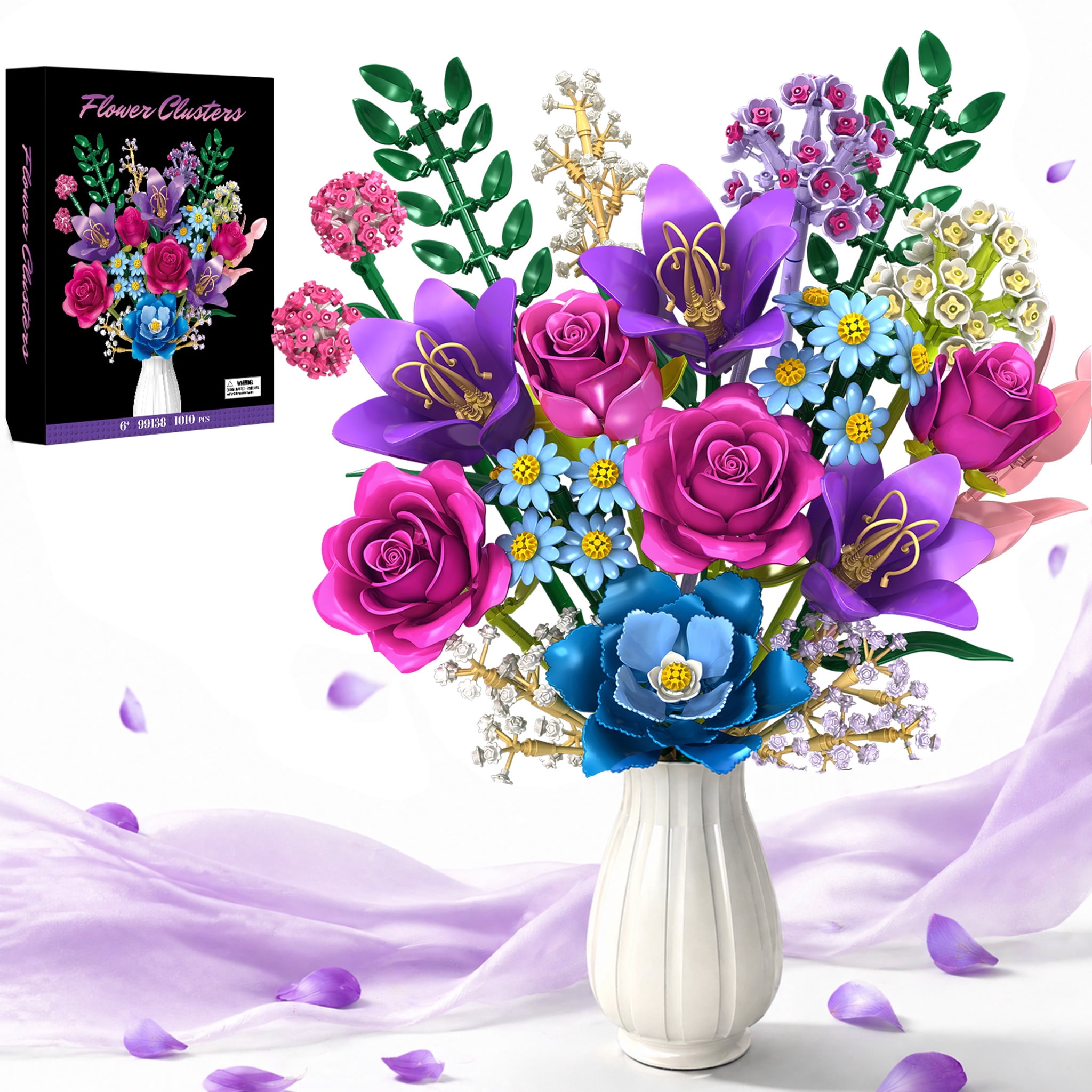 flowerセット Amazon.com: SUNHABI Flower Building Set for Adults, Botanical