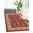 thumbnail image 4 of Rugs.com Yasmin Collection Rug – 5' x 8' Burgundy Medium Rug Perfect For Bedrooms, Dining Rooms, Living Rooms, 4 of 5