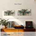 thumbnail image 4 of Elephant Stock Morning Fjord Rifle Green Wall Art - Horizontal Multi Panel Canvas - Living Room Wall Decor - Abstract Multi Panel - Green And Gray Decor By Silvia Vassileva - 26" x 12", 4 of 8