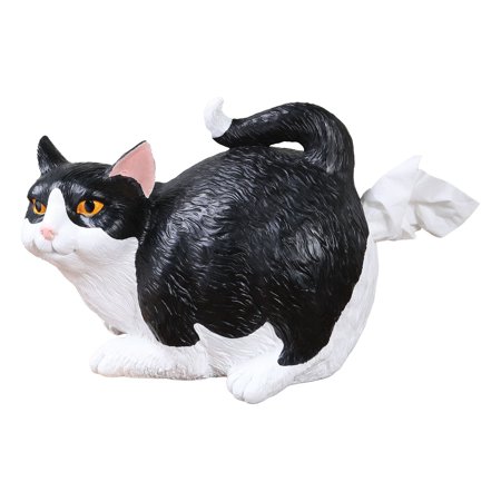 Collection Spare Tissue Holder - Cat Butt Tissue Holder - Resin - Fits Standard Square Tissue Box