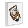 thumbnail image 3 of Stupell Industries Eclectic Glam Cat Shoebox White Framed Giclee Art, 24 x 24, by Amanda Greenwood, 3 of 8