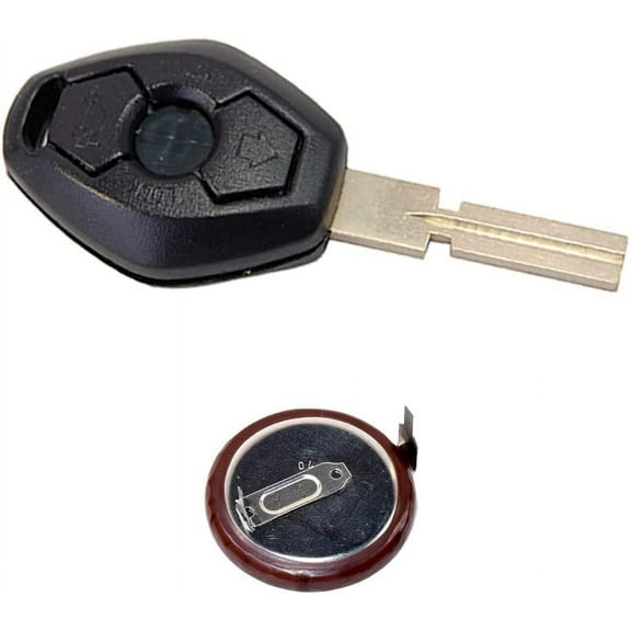 HQRP Transmitter and Battery for BMW Z4 E85 E86 2003 2004 2005 2006 2007 2008 2009 Key-Fob