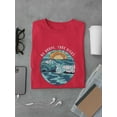 thumbnail image 3 of Be Brave,Take Risks W Waves T-Shirt Men -Image by Shutterstock, Male 3X-Large, 3 of 4