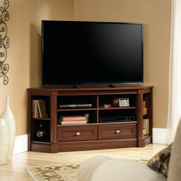 Sauder Palladia Corner TV Stand for TVs up to 60