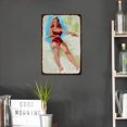thumbnail image 4 of Hogar Resistente A La Intemperie Retro Chic Sexy Lady Sign Hierro Pintura Pared Dibujo Plantillas Likrtyny Arte Deco, 4 of 9