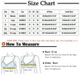 thumbnail image 3 of ATOYSOY Plus Size Everyday Bra for Women Front Closure Zipper Sports Bra Yoga Running Activewear Shockproof Underwear Push Up Bralette Workout Comfort Bra Clearance Wirefree, 3 of 4