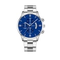 thumbnail image 2 of Reloj de cuarzo de moda para hombre, diseño calado, caja de aleación, correa de cuero, reloj de pulsera informal de negocios, reloj de aleación., 2 of 6