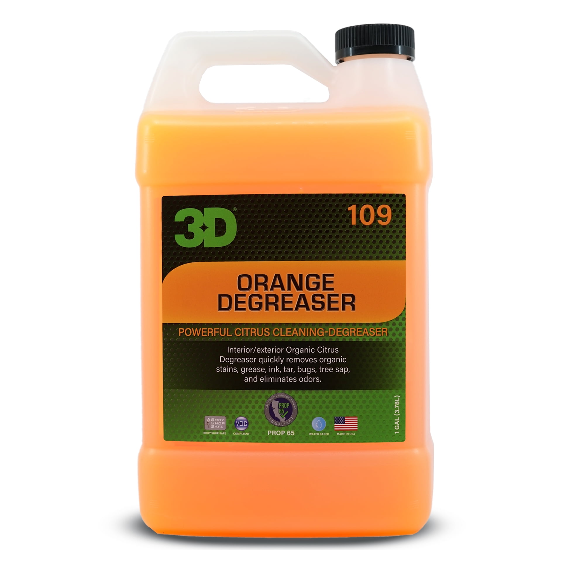 3D Orange Degreaser Citrus Cleaner 1 Gallon Safe, Green and Organic