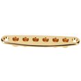 thumbnail image 1 of Guitar Mounting Ferrules, Strong Durable Portable Guitar String Through Plate, For Players Guitar Lovers Gold, 1 of 8