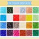 thumbnail image 4 of 2400 cuentas de vidrio de 4 mm de 24 colores, brillantes y coloridas, facetadas, bicono., 4 of 6