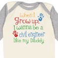 thumbnail image 4 of Inktastic Civil engineer like Daddy Boys or Girls Long Sleeve Baby Bodysuit, 4 of 5