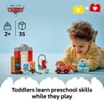 thumbnail image 3 of LEGO DUPLO Disney and Pixar Cars McQueen’s Visit to Doc’s Garage - Lightning McQueen Cars Toy for Preschool Boys and Girls 2+ - Pretend Play and Sensory Toddler Toy - Gift Idea for Birthdays - 10456, 3 of 8