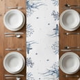 thumbnail image 6 of Ocean Turtle Table Runner - 70 Inch Long, Kitchen Dining Table Runner Dresser Scarves, Coastal Coral Seagrass Starfish Farmhouse Decor for Coffee Tables Wedding Party Banquet, 6 of 8