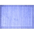 thumbnail image 1 of Ahgly Company Machine Washable Indoor Rectangle Abstract Blue Contemporary Area Rugs, 2' x 3', 1 of 4