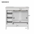 thumbnail image 5 of taoruifang 36" White Bathroom Vanity with Ceramic Sink Combo, 5 of 5