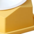 thumbnail image 1 of Raised Cats Bowl Plastic Tilted Elevated Spill Proof Hexagonal Pet Food Bowl for Home Yellow, 1 of 12