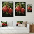 thumbnail image 4 of Designart "Fruit Pomegranate Red Painting II" Farmhouse Print on Natural Pine Wood, 4 of 5