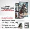 thumbnail image 3 of Netecom Cavalier Knight Coloring Book for Adults, Spiral Bound, Soft Cover, 3 of 6
