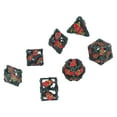 thumbnail image 3 of Juego de dados de rol, juego de dados poliédricos de 7 piezas Juego de dados de metal Dados poliédricos Diseño a prueba de futuro, 3 of 9