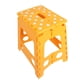 thumbnail image 4 of Taburete plegable de plástico Silla pequeña Taburete de masaje portátil avanzado 28,5 * 21,5 * 39 cm (amarillo), 4 of 8