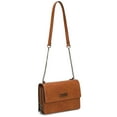 thumbnail image 4 of Wrangler Flap CrossBody Purse for Women Small Shoulder Bag with Chain Strap, Light Brown, 4 of 7