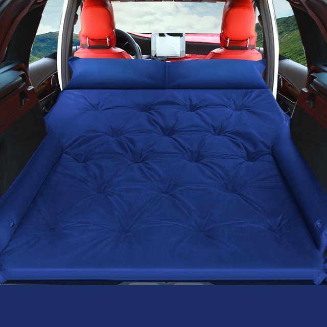 Colchón Inflable Cola Automático para Coche Azul