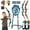 Blue/Green-2 Pack with Foam Darts, variant on LED Standing Target Archery Set with Bow & Arrows for Kids 4-12 Years Old, Outdoor Sports Toy Boys & Girls (Blue/Green)