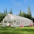 thumbnail image 1 of Event Tent – Heavy Duty Outdoor – Waterproof White Canopy – Removable Sidewalls & Windows – Party Gazebo – Backyard, Patio, Wedding, BBQ & Commercial, 1 of 6