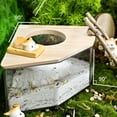 thumbnail image 1 of Viewable Acrylic Small Pets Sand Bath Box - Assemble Hamster Shower & Digging Sand Bathtub Rat Hamster Hideout Sand Bath Container for Lemming Chinchilla Gerbil Little Animal, 1 of 8