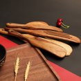 thumbnail image 4 of Cucharas de madera para cocinar utensilios de cocina de madera y soporte para utensilios, espátula que incluye cuchara, espátula y cuchara ranurada de mango largo, 4 of 7