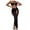 Black, variant on Huowey Sexy Strapless Bathing Suit For Women Solid Color Bikinis Set 3PCS Backless Swimsuit High Cut Swimwear With Beach Skirt Solid Color Swimsuits For Women 3PCS Bathing Suit Summer Beachwear