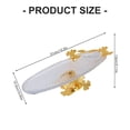 thumbnail image 5 of AOOOWER Metal Clear Glass Serving Plate With Nonslip Base For Home Entertaining Tray, 5 of 8
