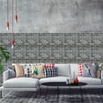 thumbnail image 5 of kkbbma under $5 3Pcs 3D Wall Sticker, 3D Simulation Tile Wall Sticker, Embossed Brick Wallpaper Decal, Self Adhesive Wall Decor, PVC Foam Wall Covering, Home Kitchen Bathroom Wallpaper, 5 of 8